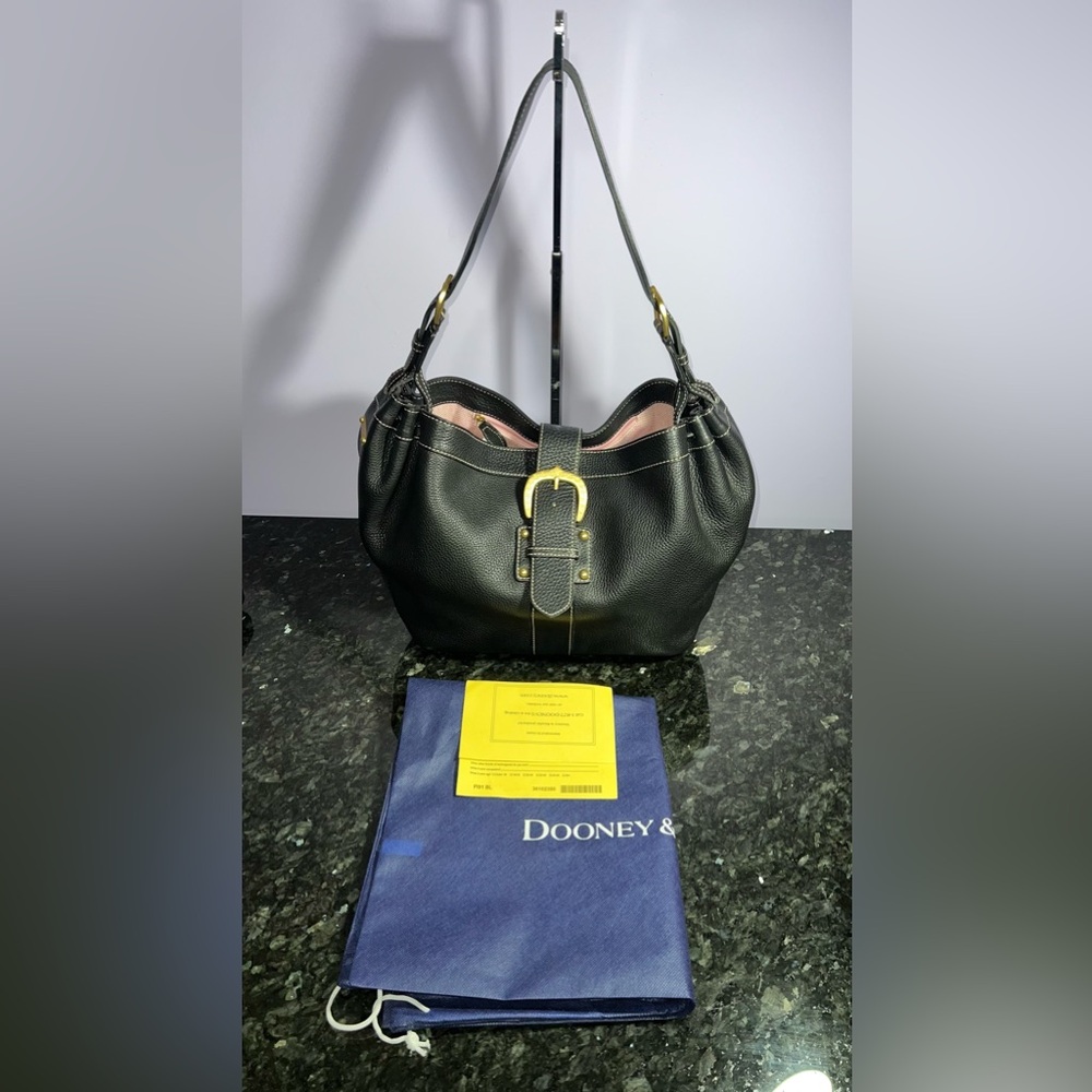 NWT Rare & HTF Sold Out Dooney & Bourke Marchesa Large Gathered Sac- Black